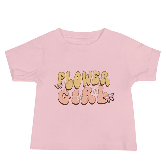 Baby Pink T-Shirt - Flower Girl, Front View